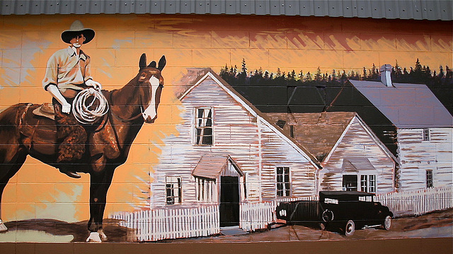 Mural in 100 Mile House, BC