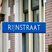 Street name signs for the Rijnstraat