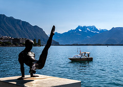 Sculptures on Lac Léman at Montreux-4