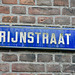 Street name signs for the Rijnstraat