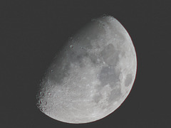 Zunehmender Mond am 21.02. mit PiP