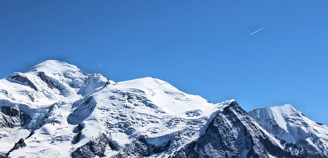 Chamonix (74) 3 septembre 2013. Le Mont-Blanc.