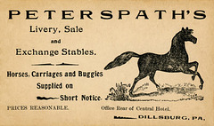 Peter Spath's Livery, Sale, and Exchange Stables, Dillsburg, Pa.
