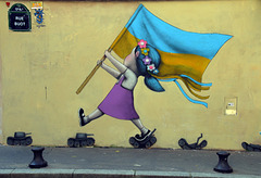 Fresque en hommage à l'Ukraine
