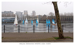 Sailing class - Greenland Dock - Rotherhithe - London - 12 4 2018