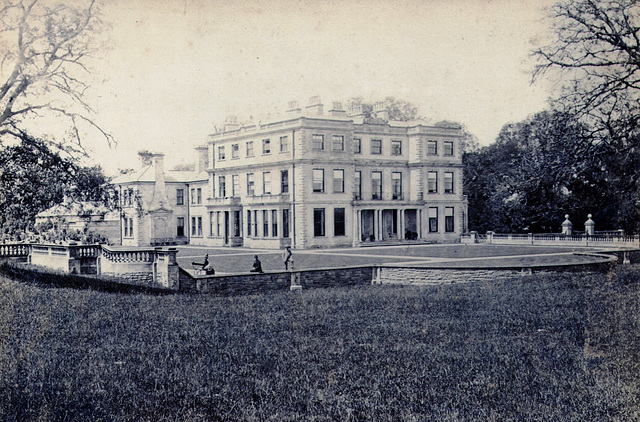 Lockington Hall, Leicestershire a c1880 cabinet card
