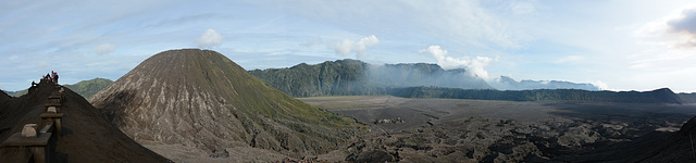 Mount Batok (2470m) and Tengger Caldera Viewed from Caldera of Bromo Volcano (2329m)