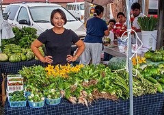 Vegetable vendor.  P9193616.