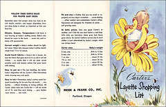 Carter's Layette Leaflet, c1955