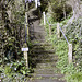 Isle of Wight - Godshill - steps up to the church