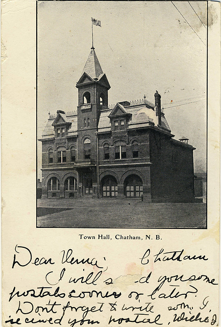 7102. Town Hall, Chatham, N. B.