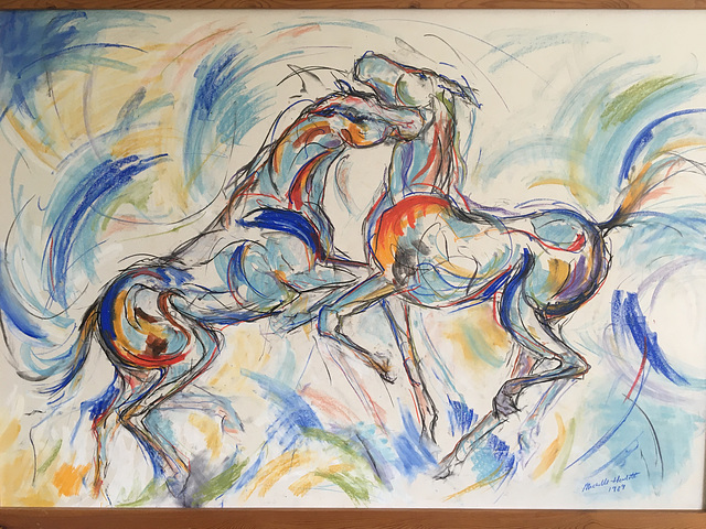 Stallion Battle by Michelle Howlett