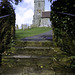 Isle of Wight - Godshill - at the top of the steps up to the church
