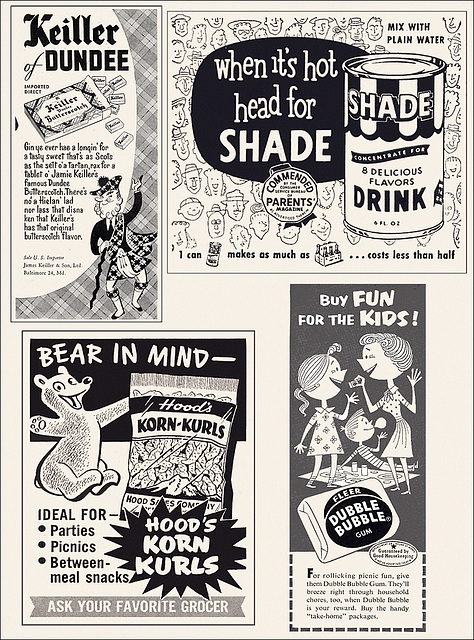 B&W Ads, 1952/53