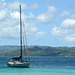 Dominican Republic, Yacht off the Сoast of Bacardi Island
