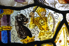 Detail of Swiss Painted Glass, Saint Michael's Church, Wragby, West Yorkshire