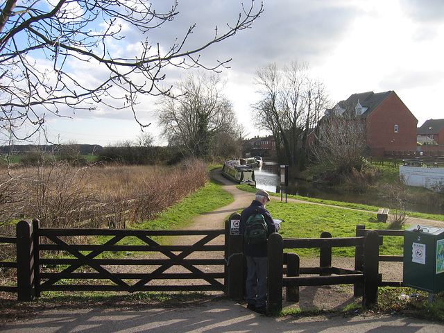 Trent and Mersey Canal near Bridge 58 at Handsacre.
