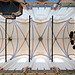 Farbig ausgemaltes Kreuzrippengewölbe in St.Nikolai