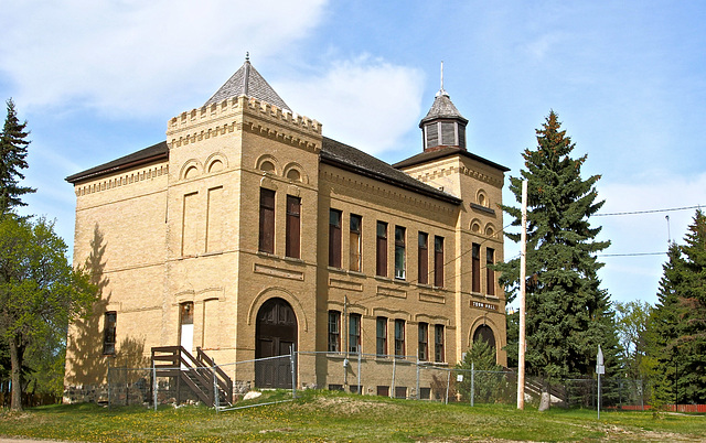 Abandoned Town Hall in Qu' Appelle, Sask.
