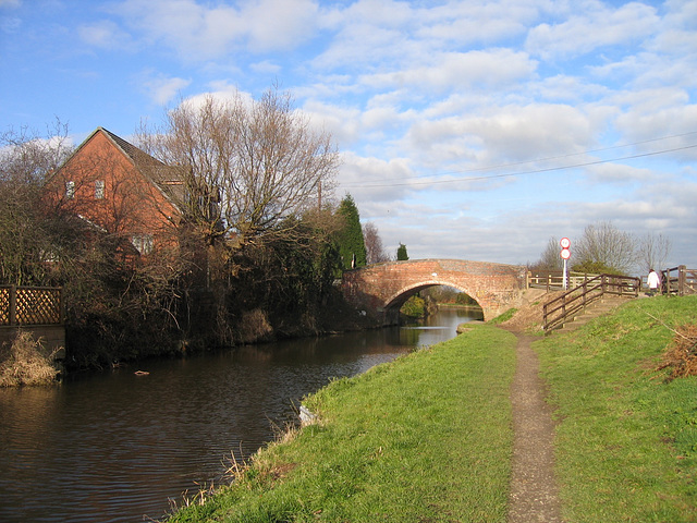 Bridge 57 on the Trent and Mersey Canal near Handsacre