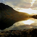 Low sun reflected on Wastwater, Nether Wasdale, Cumbria