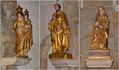 Statues dans l'église de Montauroux ( Pays de Fayence / Var )