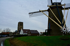 Goedereede 2018 – View of the town from the windmill