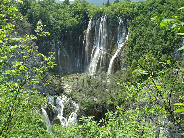 Veliki Slap waterfall at Plitvice lakes national park
