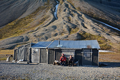 Svalbard, Billefjørden Coast, Hut for Fishermen and Hunters