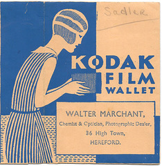 Kodak Film Wallet  - Walter Marchant Hereford - Deco lady - cropped 1933