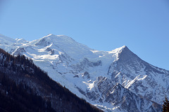 Ein Teil vom Mont Blanc Gletscher