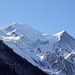 Ein Teil vom Mont Blanc Gletscher