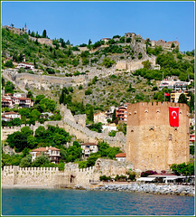 Turchia : le fortificazioni di Alanja