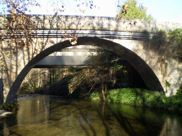 River Sul under the bridges.