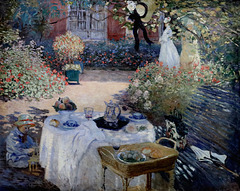 IMG 6517 Claude Monet. 1840-1926. Paris.  Le déjeuner. Lunch  vers 1873.    Paris Orsay.