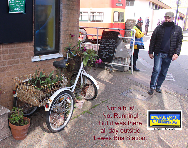 3 wheeler at Lewes Bus Station 3 4 2022