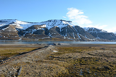 Svalbard, Billefjørden Coast wth Abandoned Railway