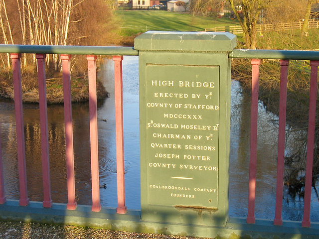High Bridge over the River Trent near Handsacre
