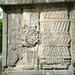 Mexico, Chichen Itza, Mayan Carved Ornaments at the Platform of the Eagles and the Jaguars