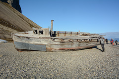 Svalbard, Billefjørden Coast, Wrecked Fishing Boat