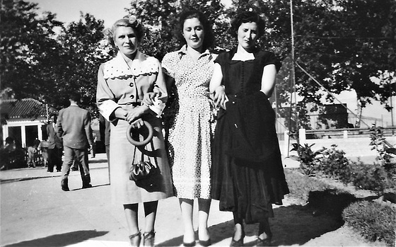 My Mother, first from left, with two friends (circa 1950)