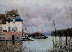 IMG 6542 Alfred Sisley  1839-1899. Paris.  L'inondation à Port Marly.  The flood at Port Marly  1876.   Paris Orsay