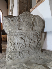 castor church, hunts (9) c8 saxon dragons on recut roman altar