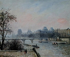 IMG 6554 Camille Pissarro. 1830-1903. Paris.  La Seine et le Louvre. The Seine and the Louvre.   1903.    Paris Orsay