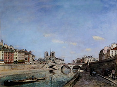 IMG 7057 Johan Barthold Jongkind. 1819-1891. Paris.   La Seine et Notre Dame de Paris.  The Seine and Notre Dame de Paris. 1864.    Paris Orsay