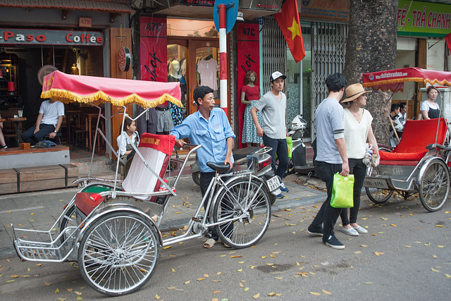 Cyclo driver in Hanoi