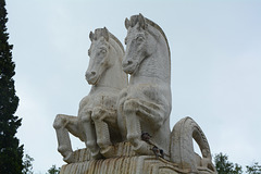 Lisbon, Sculpture of Two Horses
