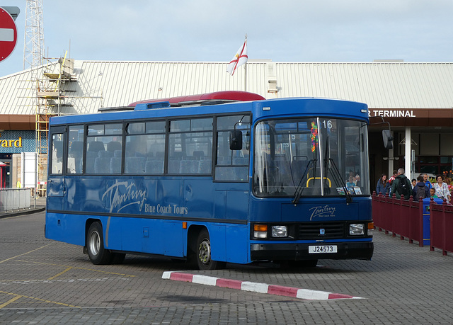 Tantivy Blue 16 (J 24573) at St. Helier ferry terminal - 7 Aug 2019 (P1030823)