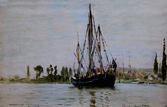 IMG 7076 Claude Monet. 1840-1926. Paris.  Chasse marée à l'ancre. Tide hunting at anchor.  1872.    Paris Orsay.