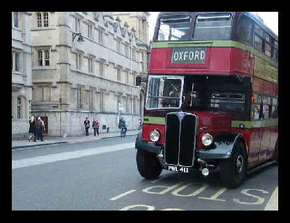 old bus in Oxford High Street